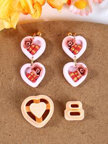 Cortador de arcilla de polímero para el Día de San Valentín para hacer joyas, herramienta de arcilla para pendientes de amor. Cortador de arcilla con colgante de perro lindo, juego de manualidades y fabricación de joyas - Cortador de arcilla - Ver 15