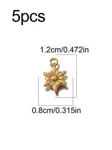 5pcs Stainless Steel Star Sun Pendant, Suitable For DIY Jewelry Making, Handmade Accessories, Earrings, Necklaces, Bracelets And Other Sun Decorations - 5 Pendants - View 17