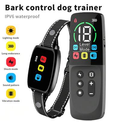 DOG CARE Dog Training Collar With Remote,With Remote Dog Training Collar, 100% Waterproof Dog Shock Collar With Remote Range 2600ft, 3 Training Modes, Beep, Shock, Vibration, Rechargeable Electric Shock Collar For Small Medium Large Dogs,Rainproof