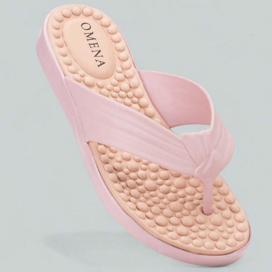 Women's Orthopedic Flip-Flops Omena Beach Comfort - Màu Hồng baby - Xem 1