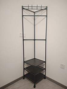 This Multi-Functional Portable Three-Layer/Two-Layer Hat Storage Rack, Equipped With Wheels And Hooks, Is A Coat Rack That Can Save Space And Is Convenient For Storing Holiday Gifts - Multicolor - View 15