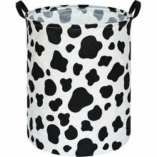 玩具箱、储物箱，适用于家居装饰、衣柜、儿童卧室、洗衣房、礼品篮 - 黑與白 - 查看 1