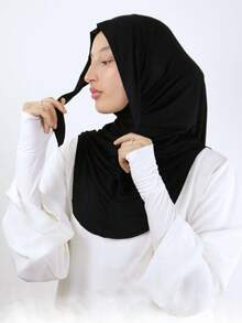 1 Balaclava feminina de cor sólida com cordão, acessório versátil com 3 formas de usar, faixa larga elástica respirável, absorvente de suor e antiderrapante, ideal para o dia a dia, esportes, ioga, fitness e moda. - A - Ver 22