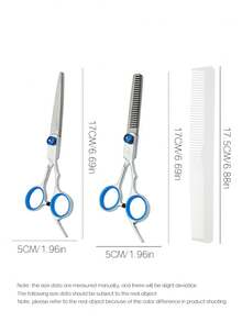 3pcs Professional Hair Clipper & Trimmer Set - Stainless Steel Black Gold Hair Clipper Set With Styling Comb, Ergonomic Design Salon-Grade Home Haircutting Tool, Perfect Gift For Stylists - Silver - View 3