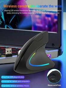 Battery Or Rechargeable Wireless Mouse With Right-Handed Ergonomic Vertical Side Grip Design, Shaped To Fit The Hand Comfortably For Long-Term Use. Features Dual Connection Modes With Bluetooth And USB 2.4G Receiver For Stable Performance And Easy Switching Between Devices. Silent Click Buttons Reduce Noise, Making It Ideal For Office Work, Studying, Home Use And Public Spaces. The Vertical Grip Helps Reduce Wrist Strain And Improve Control, Suitable For Productivity Tasks, Daily Use And Light Gaming. Compatible With Multiple Systems, Portable And Durable, Making It A Practical Wireless Mouse For Work, Gaming And Everyday Computing. - màu đen - Xem 7