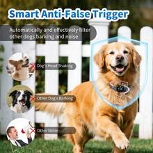 狗狗防吠项圈，可充电式防吠训练项圈，8档可调节灵敏度和强度蜂鸣震动，适用于小型、中型和大型犬 - 黑與白 - 查看 8