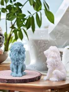 1pc Lion Shaped Silicone Candle/Soap Mold, DIY Craft Supplies For Making Soy Wax Candles, Scented Candles And Handmade Soaps