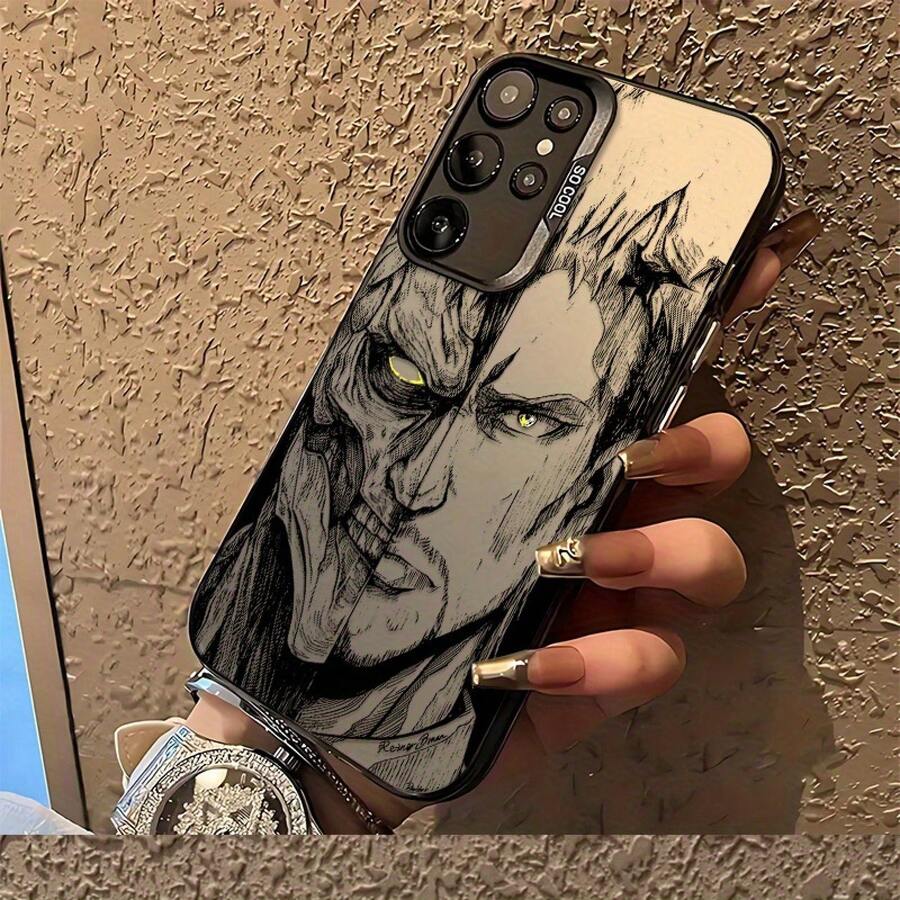 Funda de Teléfono Popular de Anime Gigante Comido por Monstruos para S25 S24 S23 S22 S21 S20 FE Ultra Plus 4G 5G, Cubierta Trasera Mate a Prueba de Golpes - Colores mixtos - Ver 1