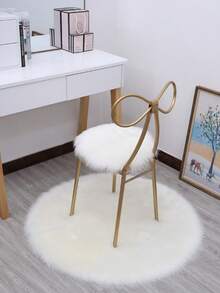 1 件奢华白色仿毛皮梳妆台垫、北欧风格白色蓬松圆形地垫、Ins 风格白色毛茸茸椅垫、装饰地毯、卧室装饰、小地毯、地毯、家居装饰、客厅地毯、客厅小地毯、卧室地毯、客厅家居装饰、户外地毯、可水洗地毯、毛绒地毯、毛茸茸地毯、秋冬地毯、厚实/蓬松 - 白色 - 查看 2
