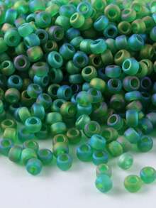 GO2CJBEADS DIY串珠工艺材料 10克手链珠 多色 2毫米圆形玻璃珠，用于珠宝制作