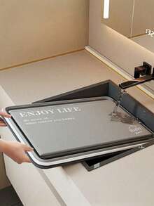 1pc Large Capacity Lidded Storage Box, Multi-Functional Foldable Storage Bin With Dual Zippers & Reinforced Handles, Suitable For Storing Clothes, Bedding, Moving Bags & Cups, Can Be Placed Under Bed - Multicolor - View 6