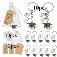 30pcs/10set - Graduation Theme Keychain - Math/Engineering Graduation Party Gift, University/High School Graduation Gift Keychain, Homecoming Party Gift - Multicolor - View 10