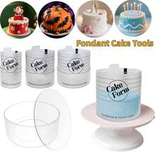 Adjustable Round Cake Mold, Expandable Fondant Tool, Mousse Cake Ring, Acrylic Round Baking Ring, DIY Mousse Cake Mold, Cake Decorating Tool, Round Cake Decorating Tool