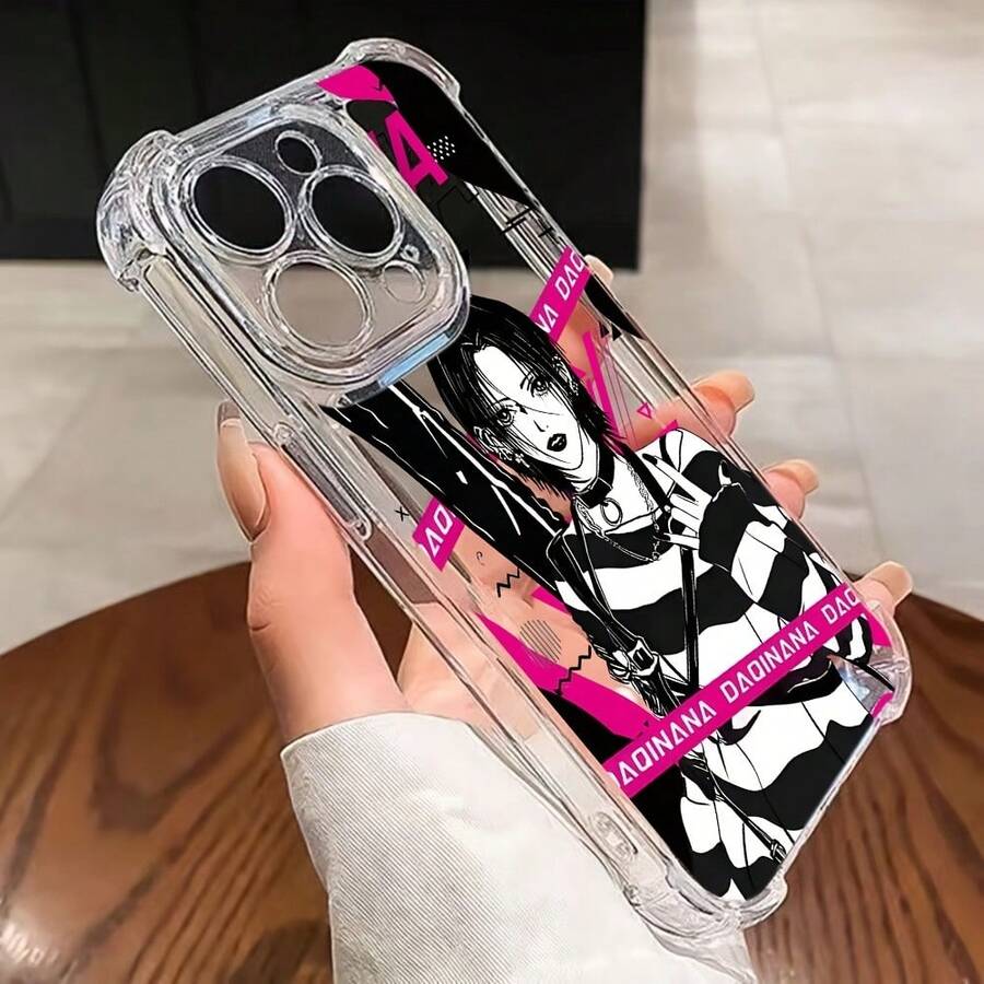 Osaki Nana Handyhülle kompatibel mit  16, 15, 14, 13, 12, 11 Pro Max, X, XR, XS Max, 8, 7 Plus - Stoßfeste transparente weiche Rückabdeckung, Hülle kompatibel mit  17 Pro Max Hülle,  17 Pro Hülle,  17 Hülle,  16 Pro Max Hülle