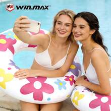 WIN.MAX 1 chiếc phao bơi người lớn, phao cứu sinh dày dặn dùng dưới cánh tay, phao bơi bơm hơi cỡ lớn, thiết bị nổi cho tiệc bể bơi dành cho người lớn, dụng cụ bể bơi. - Nhiều màu - Xem 8