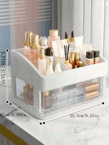 3-Tier Tabletop Cosmetic Storage Box - Multicolor - View 15