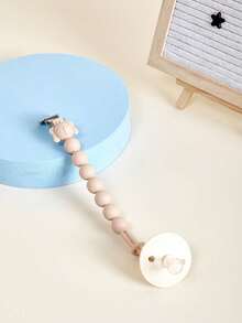 1 cái dây đeo núm ti giả cho bé với kẹp gặm nướu hạt silicone, dây đeo silicone tích hợp, series trái cây & rau củ chống rơi, dây đeo núm ti đồ chơi gặm nướu, nặng hơn (tùy chọn màu), không phù hợp cho trẻ sơ sinh dưới 9 tháng, không bao gồm núm ti/đồ chơi gặm nướu - Nhiều màu - Xem 2