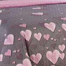 Casaisla Home Collection Juego de Edredón Reversible 4 Piezas con Sábana de Cajón y Fundas de Almohada (Matrimonial y King Size) Seleccione Tamaño y Diseño - Gris - Ver 4