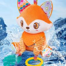 لعبة هزاز للأطفال الصغار للتعليق في السيارة - لعبة ناعمة وجميلة بشكل وحيد القرن / فيل / ثعلب من القماش المخملي، لعبة تعليمية ممتعة للتعليق في عربة الأطفال والسرير لراحة الطفل وصحبته - متعدد الألوان - مشاهدة 6