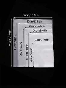 10个透明PE自封袋，带透气孔，可重复使用塑料收纳袋，适用于衣物、袜子、内衣、化妆品、旅行、家居收纳、零售展示、运输、衣柜、行李箱、壁橱、卧室、浴室、办公室、厨房、搬家和储物、礼品包装以及日常使用。 - 白色 - 查看 4