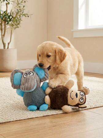 PETSIN Dog Toy With Sound Effects, Cute Plush Realistic Pet Dog Toy For Chewing, Teething & Interactive Play, Suitable For Medium/Small Dogs, Pet Supplies