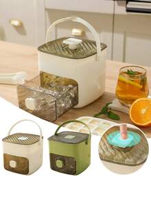 48-Slot Silicone Ice Cube Tray With Lid And Storage Box, Press Button Easy Release Ice Cubes For Whiskey, Cocktails, Beer (Green)