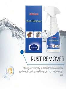 jakehoe 100ml/Box Metal Surface Rust Remover, Removes Rust From Stainless Steel Surface, Cleans Metal Hardware, Rebar Degreasing And Rust Removal. Highly Effective Formula Quickly Penetrates And Dissolves Rust, Effectively Restores Metal Surface. Versatile, Suitable For Various Metal Surfaces Including Rebar, Cast Iron And Copper - Multicolor - View 2