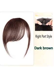 Damen Pony Synthetik Perücke, natürliche Stirnfransen, Retro Seitenfransen, Fake Pony, nahtlose ultradünne Pony, Haarklammer, Haarnadel, Haaraccessoire, Haarspangen, Haarclips, Haarschmuck für Damen, Haarverlängerung, Haarteil, Haarspange, Sommer, Urlaub, Reise, Festival, Party - Seitlich gekämmter Pony in verschiedenen Farben - Übersicht 4