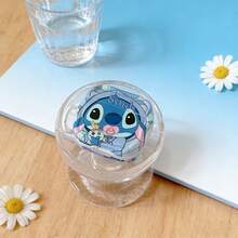 卡通史迪奇耳机保护套，带耳挂和钥匙扣，时尚可爱，蓝粉两色可选，防摔防刮，兼容 1/2/3/4/Pro/Pro2/Pro3(Nd)，适合派对、生日等各种场合，趣味礼物 - 彩色 - 查看 6