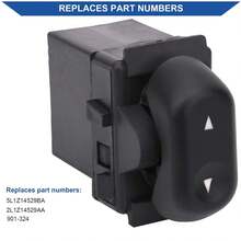 Obaee - Botón de interruptor de na eléctrica delantero y trasero del lado del pasajero compatible con  Crown Victoria F150 Expedition Mercury Marauder Grand Marquis 2003-2008 Lincoln Mark LT - negro - Ver 5