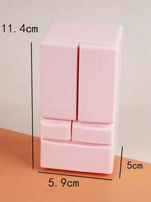 1pc 1:12 Scale Mini Double Door Refrigerator Dollhouse Miniature Kitchen Toy Set, Realistic Fridge Decor Toy, Creative Doll Accessory, Suitable For Girls Miniature Scene, Perfect New Year Gift