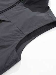 Lightweight Quick-Dry Water-Resistant Breathable Mesh Vest For Hiking, Fishing, Photography, Spring/Summer - Dark Grey - View 4