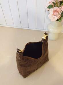 Túi đeo vai, túi xách tay, túi đeo chéo kiểu dáng bánh bao chất lượng cao mới năm 2025 dành cho nữ. - Cà phê - Xem 10