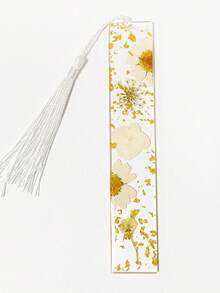 1个手工树脂干花流苏书签，Carlovin品牌，美观迷人，可增加阅读兴趣，经久耐用 - 彩色 - 查看 5