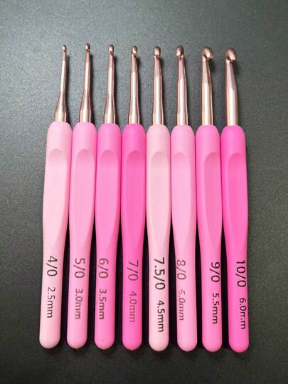 8-Piece Beginner Crochet Kit - Full Set Of Hooks, Yarn, Patterns, Accessories - DIY Knitting Craft, Multi-Size 2.5mm, 3.0mm, 3.5mm, 4.0mm, 4.5mm, 5.0mm, 5.5mm, 6.0mm