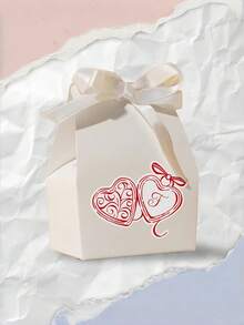 100/200Pcs Custom Locket Initial Sticker – Personalized With Couple Initials, Ribbon Heart Decal, Suitable For Scrapbooks, Journals, Home Decor, Gifts For Couples, Ideal For Anniversaries, Weddings & Special Occasions - متعدد الألوان - مشاهدة 5