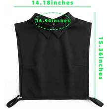 Womenu2019s Detachable Dickey Collar U2013 Classic Faux Half Shirt Insert Blouse Collar Ladies - White & Black - View 5