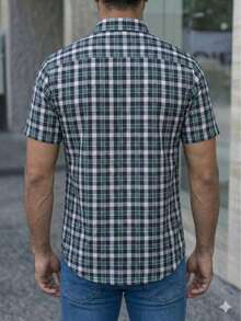 Impala CAMISA MC REGULAR BASICA SLIM FIT - Verde Gris - Ver 3