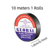 Cinta eléctrica de caucho negro resistente al calor de 50: adhesivo aislante duradero y flexible para vehículos industriales, electrodomésticos y mecánicos HHZT - 5 rollos - Ver 4