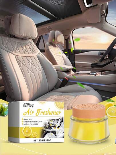  RAYHONG;Air Freshener;Lemon Scented Car Solid Ointment; Car Refreshing Cream; Car Air Freshener Cream; Home Fresh Cream; Household Fresheners; Make The Odor Nowhere To Escape