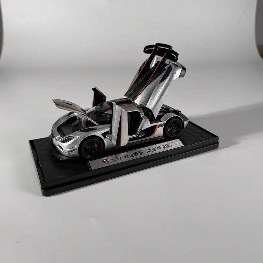 Koenigsegg ONE Supercar Model 1/32 Alloy Die-Cast Belt Display Base, Collectible Ornament, Holiday Gift