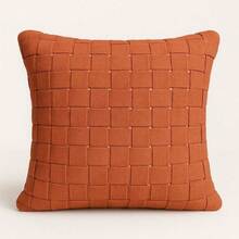 Macrame Cotton Ribbon Cushion Cover Boho Chic Rustic Trance Modern 45CM X 45CM - Terracotta - View 10