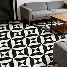 MORCART Peel-And-Stick Floor Tiles - 20 Pieces, 20cm X 20cm Vinyl Flooring - Removable Self-Adhesive Tile Stickers For Bathrooms, Kitchens, Bedrooms - Covers An Area Of 8.6 Square Feet, White And Black. - 黑與白 - 查看 11