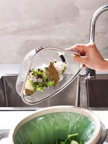 1/2 piezas Estante organizador de fregadero triangular de acero inoxidable, Papelera de cocina de acero inoxidable 201, Estante de almacenamiento montado en la pared para filtrar residuos y desechos de alimentos, Instalación sin perforación