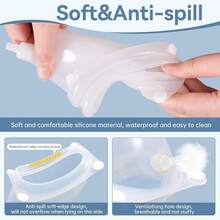 Men Wearable Urine Bag, Adult Portable Reusable, Bedridden Elderly Urinal With Urine Bag 2000ML+1000ML, Black - 灰色 - 查看 5