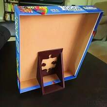 1pc Multi-Functional Puzzle Box Stand, Puzzle Poster Stand - Ideal For All Puzzle Enthusiasts, Displays Puzzles And Posters, Puzzle Box Stand | Modern Aesthetics | Sturdy Plastic Stand, Puzzle Box Stand - Multicolor - View 4