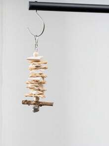 Parrot Toys Cuttlebone For Chewing, Complete Bird Cage Accessories, Suitable For Cockatiel, Lovebird, Macaw, Parrot Beak Grinding, Calcium Supplement - Multicolor - View 13