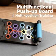 1pc Adult Push-Up Stand (Power Supply Not Included), PP Material Strength Training Equipment With Handles For Plank, Abdominal And Arm Muscle Training - Multicolor - View 6