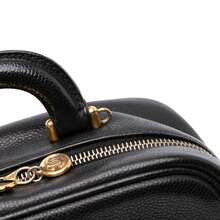CHANEL Authenticated  PRE-OWNED CC Caviar Vanity Case Bag - 黑色 - 查看 8