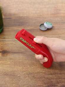 1pc Gun Shaped Beer Bottle Opener, Plastic Beer Shooter Drinking Game Accessory, Party Beverage Launcher, Valentine's Day Gift For Boyfriend, Plastic Beer Dispenser, Fun Drinking Game Accessory, Suitable For Family Gatherings, Bars, Wedding Parties, Kitchen Tools, Keychains, Father's Day Gifts, Boyfriend Gifts, Bars And Outdoor BBQs - Multicolor - View 8